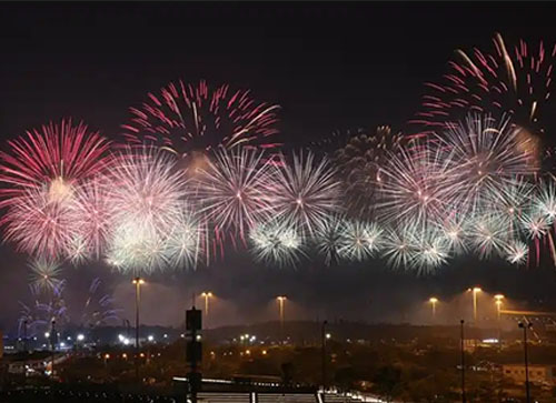安图县焰火晚会